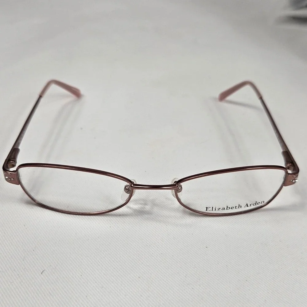 Elizabeth‎ Arden Eyeglasses Light Pink Frames Rhinestones EA 6006 51/19/135 New